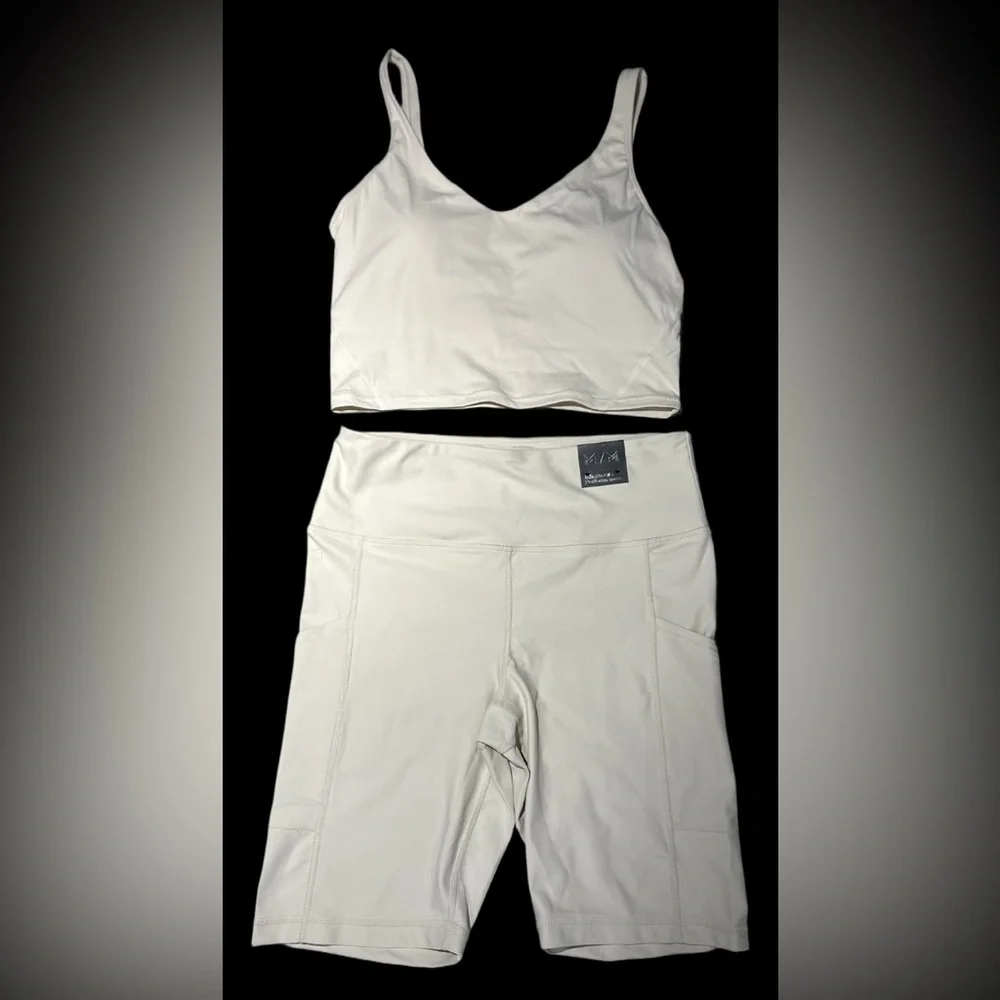 NWT Infinite Performance Set | Biker Shorts | Sports Bra | Both pieces - Picture 3 of 5